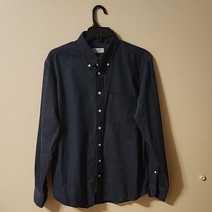 Men's Navy Button-Down Shirt